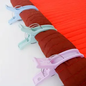 12pcs Extra Large Quilting Clamps: Plastic Clips for Sewing, Binding, and Crafting Projects - 5 Inch Wide Opening Keeps Fabric Secure