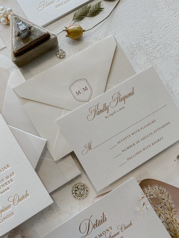 Letterpress Wedding Invitations | Style 333