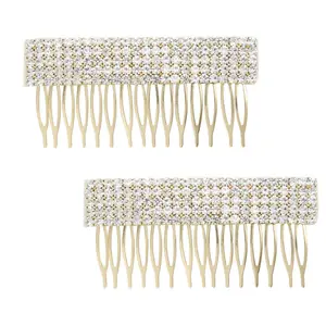 Ettika Set of (2) Dynasty Hair Crystal Combs