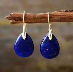 Royal Horizon Lapis Lazuli Drop Earrings