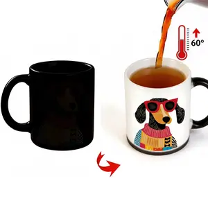 Animal Theme Heat-Change Mug, Unique Design Coffee Cup, Perfect Gift for Pet Lovers, Durable and Stylish Drinkware