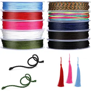 10 Rolls Nylon String for Bracelets 0.8mm, Chinese Knotting Cord, Nylon Strings for  Making, Colorful String, Colored Strings Beading Cord for Braided Ropes,  Making (10 Colors)