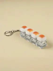 1pc Caramel Bread Keyboard Fidget Toy – Crisp Sound ,Stress Relief Fidget Clicker Keychain ,For  Work, Travel, Home – Anxiety Relief & Focus Boost