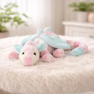 Jellycat Lazulia Dragon Plush – Soft Pastel Stuffed Toy, Fantasy Collectible, 50cm With Tags