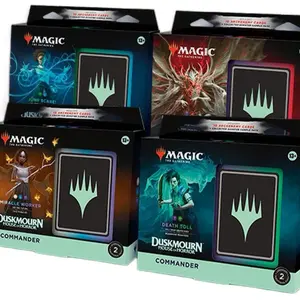 (2x) Magic The Gathering: Duskmourn Commander Case, four decks each