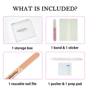 Manicure Tools Set - Includes Nail File Cuticle Pusher & More for Polished Nails - Simple Practical Beauty Routine Kit