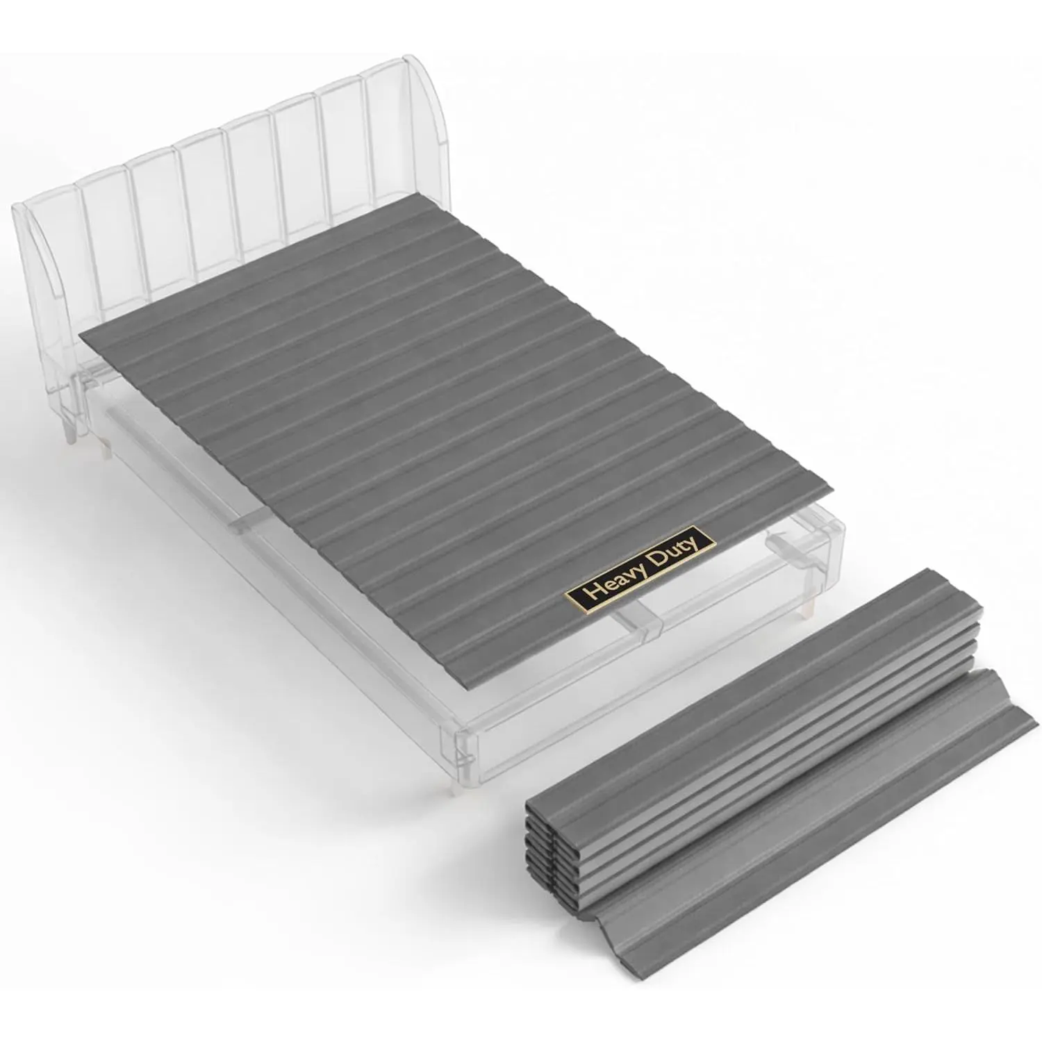 Wooden Full Size Bed Slats Replacement with Cover, Under Mattress Support for Full Size Bed Frame, No Extra Height, 3.38-Inch Standard Width