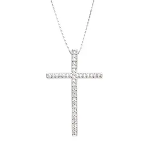 Sophisticated Cross Necklace with Metal Coating Pendant for Women