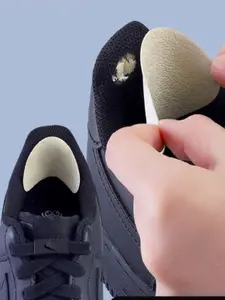 4pcs Self-Adhesive Shoe Repair Patches, Wear Resistant Patch for Sneakers Heel & Hole Repair, Durable Mesh Inner Liner Solution
