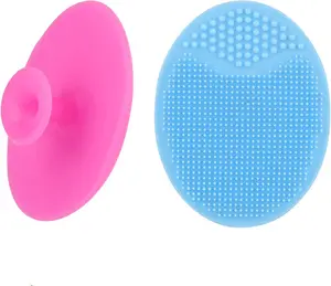 2 Pack Silicone Face Scrubbers – Soft Facial Cleansing Pads & Exfoliating Brushes for Pore Cleansing, Blackhead Removal & Gentle Face Massage