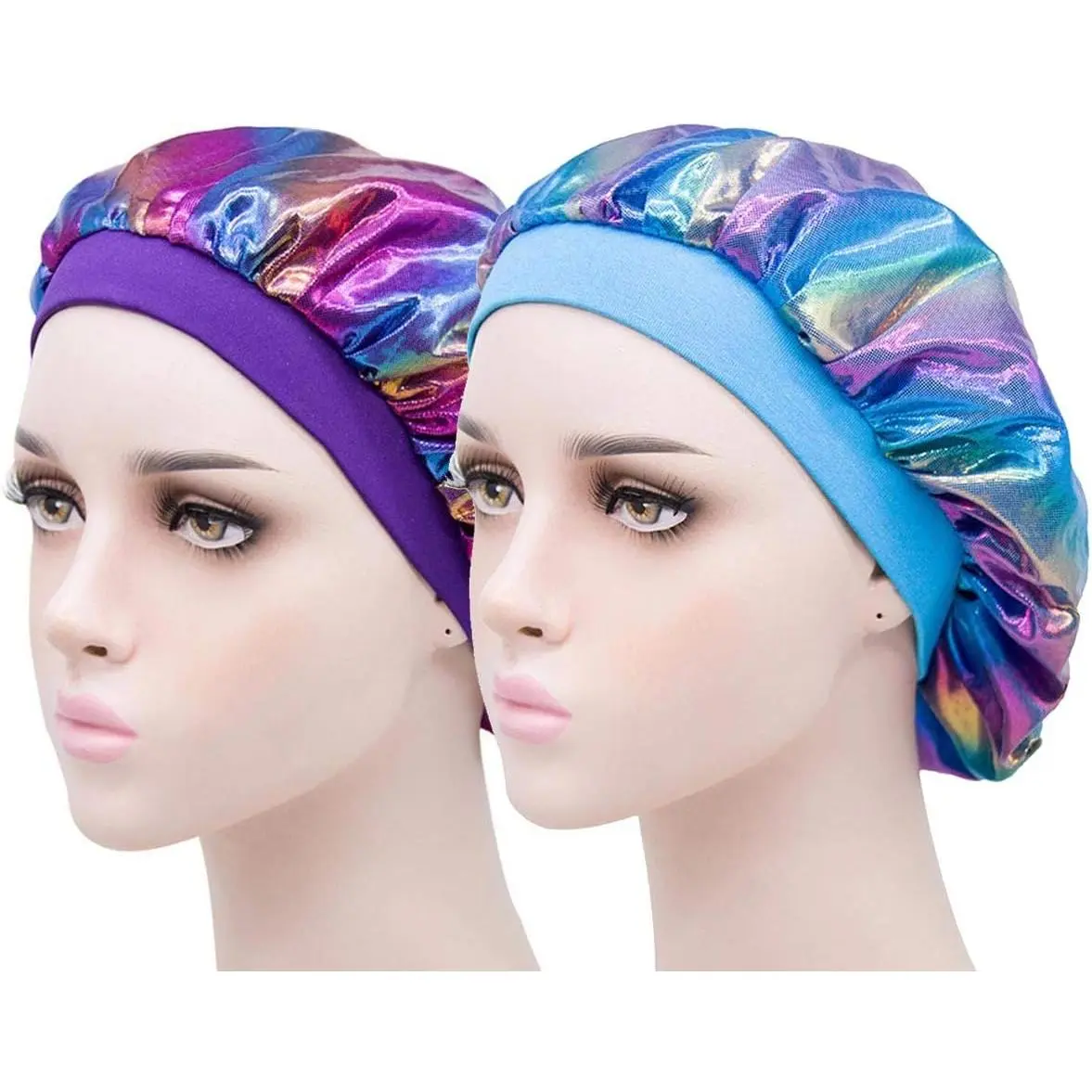 Bonnets for Girls Sleeping Satin Bonnets for  Little Girls Satin Bonnet for Curly Hair Silk Sleep Cap Night Caps