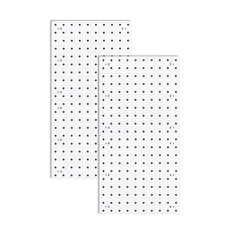 Pegboards, Pegboard Wall Organizer Panels, Peg Boards for Wall, Craft Room, Kitchen, Garage, Living Room, Bathroom(4Pcs)