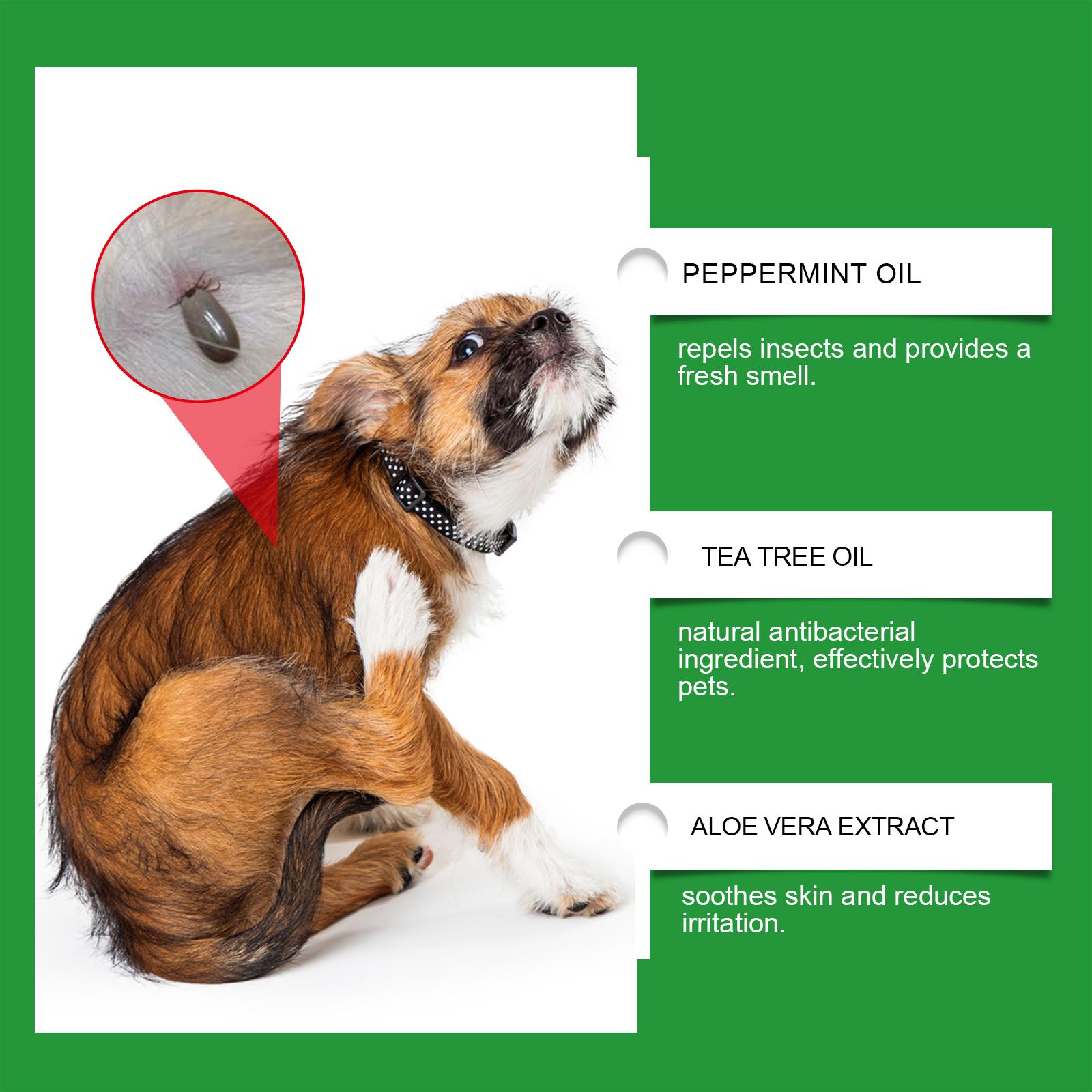 2PCS Yegbong Pet Insect Repellent Spray Gentle Daily Cleansing Care for Dog Cat Fur & Skin