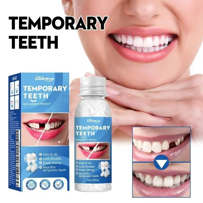 Moldable Dental Gel Denture Kit - Emergency Cavity Repair with Quick Relief, Includes False Tooth Oral Solution (Home & Festive Party Bag Gift Supply)