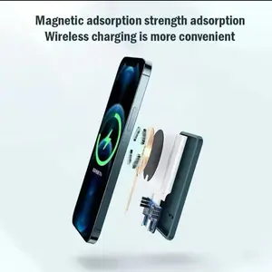 Macsafe 2025 Portable Original 1:1 Magnetic Power Bank Wireless Charger for iPhone 13, 14, 15, 16Pro Max, Samsung, Cellphone, Smartphone
