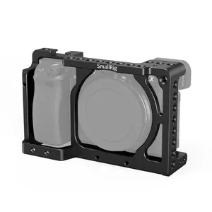 SmallRig Camera Cage only for Sony A6000 A6300 ILCE-6000 ILCE-6300 NEX7, A6000 Cage with 1/4" 3/8" Mounting Points and Built-in Cold Shoe - 1661