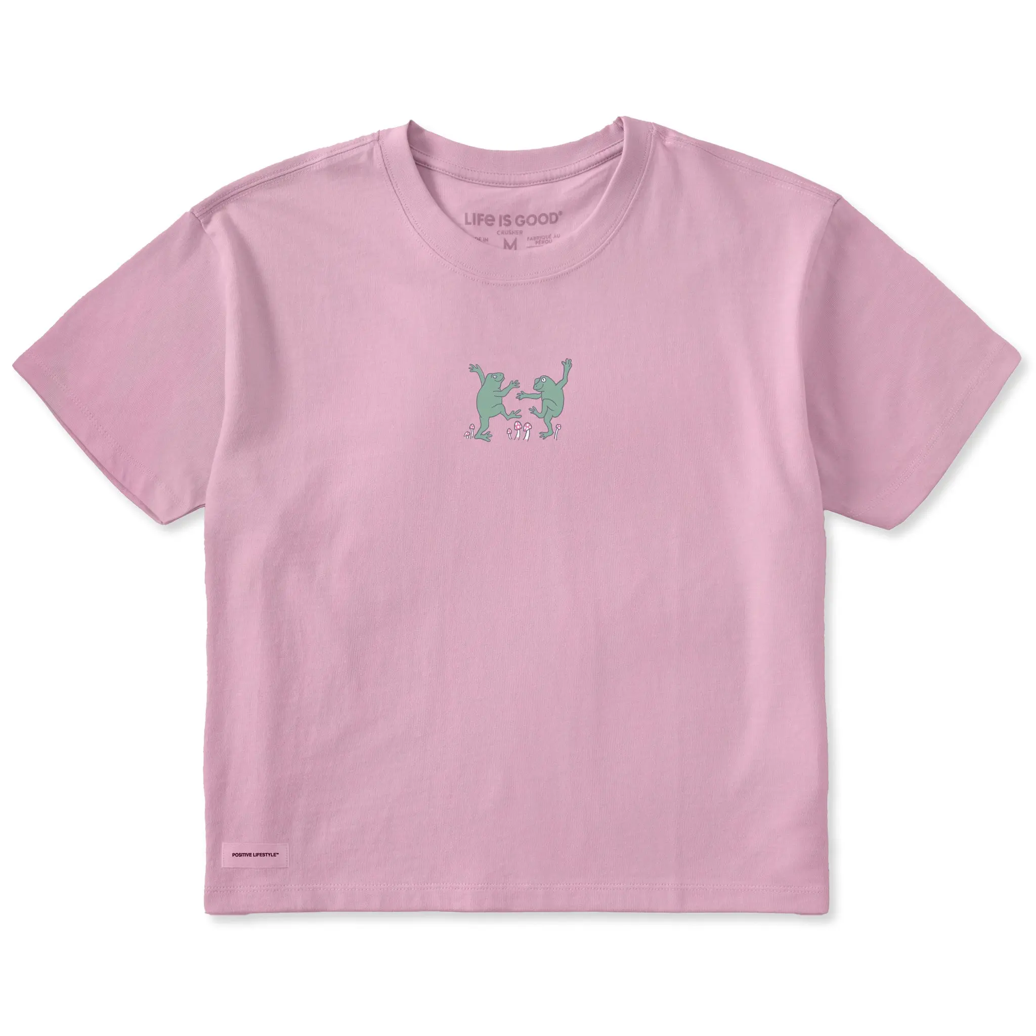 Women's Dancing Frogs Short Sleeve Crusher Boxy Tee