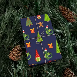 Christmas Gingerbread Gnome Gift Wrapping Papers