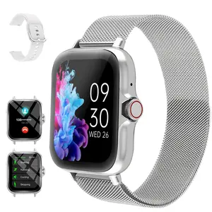 Full Touchscreen 1.83'' Smartwatch, Multi-Sport Fitness Tracker, Call & Message Alerts, Wireless Android Connection, Active Lifestyle, Waterproof Multifunctional Watch, Sports Tracking Smartwatch