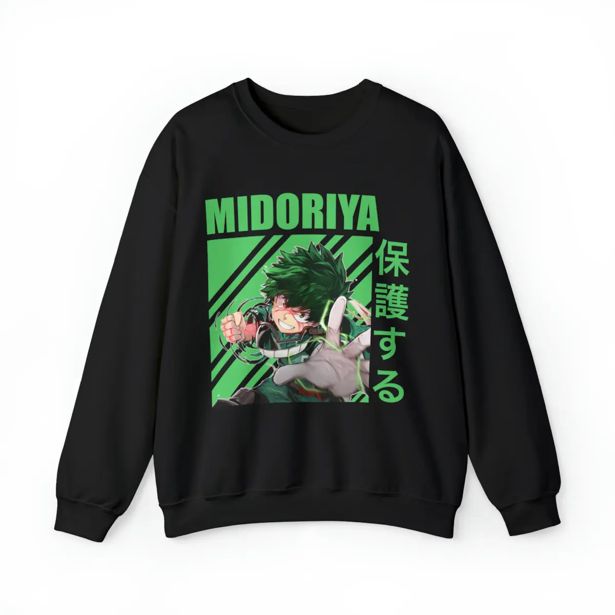 My Hero Academia Izuku Midoriya "Deku" Anime Sweatshirt/Sweater - Boku No Hero Academia Sweater, Anime Sweatshirt, Anime Gift - UNISEX