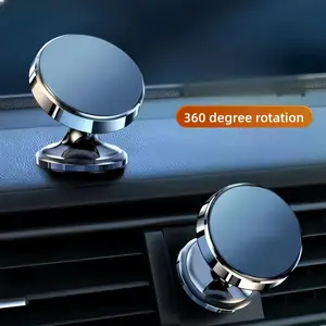 Universal 360° Rotating Magnetic Car Phone Mount, Multi-Function GPS Navigation Holder, Easy Install, Portable, Fits All Vehicle Types, Universal Smartphone Holder
