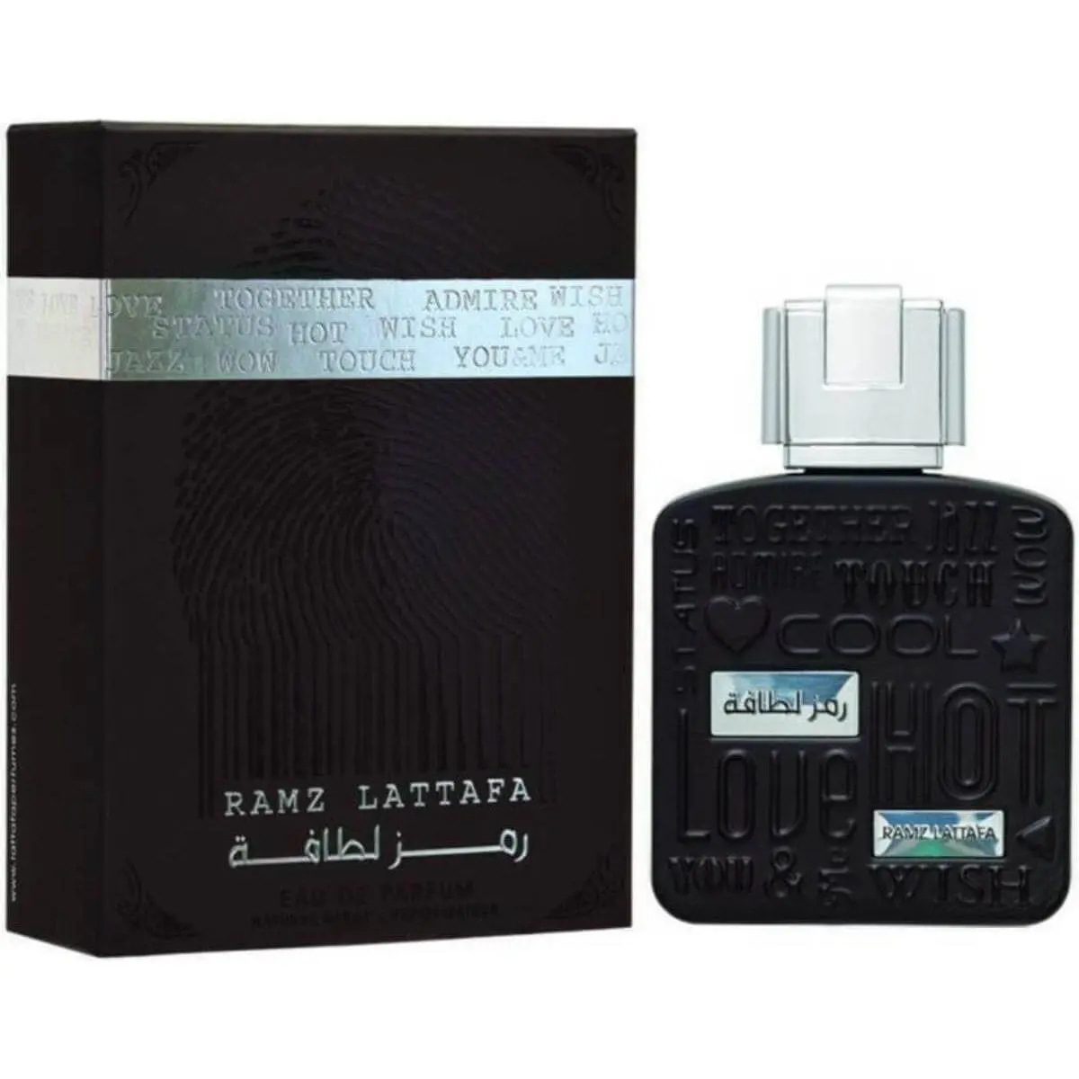 Lattafa Ramz Silver Eau de Parfum, an Amber Vanilla and Aromatic Woody Fragrance for Men and Women with Notes of Pear & Lavender, 3.3 fl oz Liquid Spray, Vanilla Scents