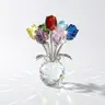 Handmade Artificial Crystal Rose Flowers - Decorative Botanical Decor, Unique House Decor Home Supplies, Romantic GF Gift