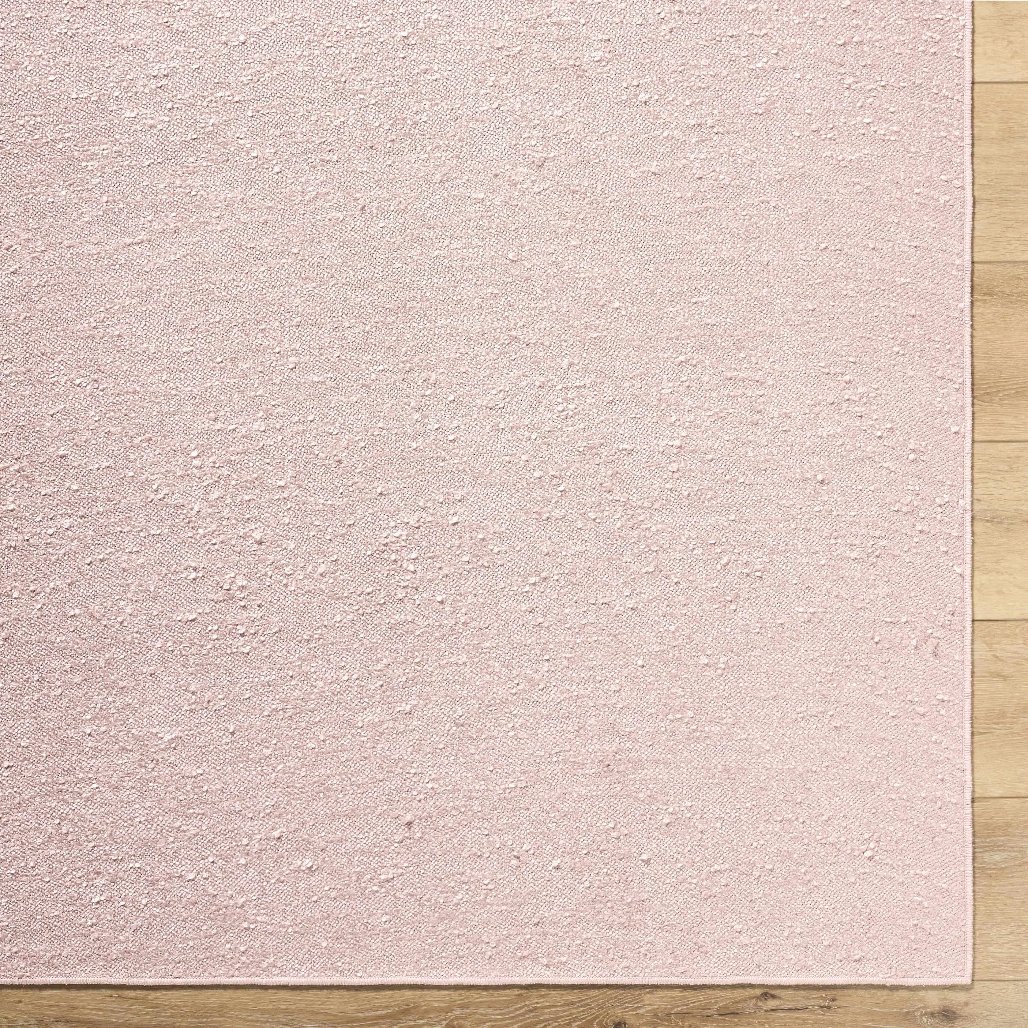 Breena Solid Blush Washable Home Decor Soft Area Rug, Home Decor Rug