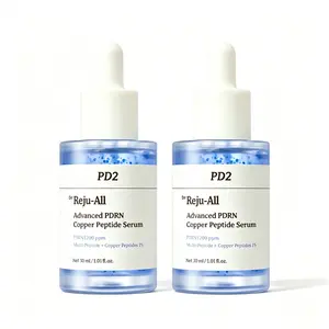 2PCSDr. Reju-All Advanced PDRN & Copper Peptide Serum -A facial serum combining GHK-Cuand PDRN  Formulated with copper peptides to firm the skin and improve elasticity — Contains hyaluronic acid and hydrolyzed collagen peptides — 1.01 fl oz (approx. 30ml)