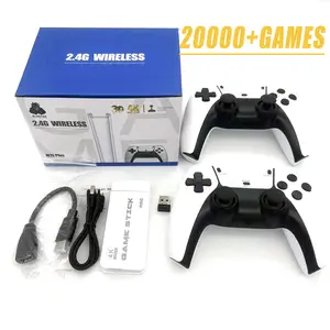 M15 Game Stick Mini TV Handheld Game Classic 4K Retro Game Wireless Controllers HD Output Gaming Consola for PS1 Arcade 64G 20000+ Games 20+ Simulators Supported