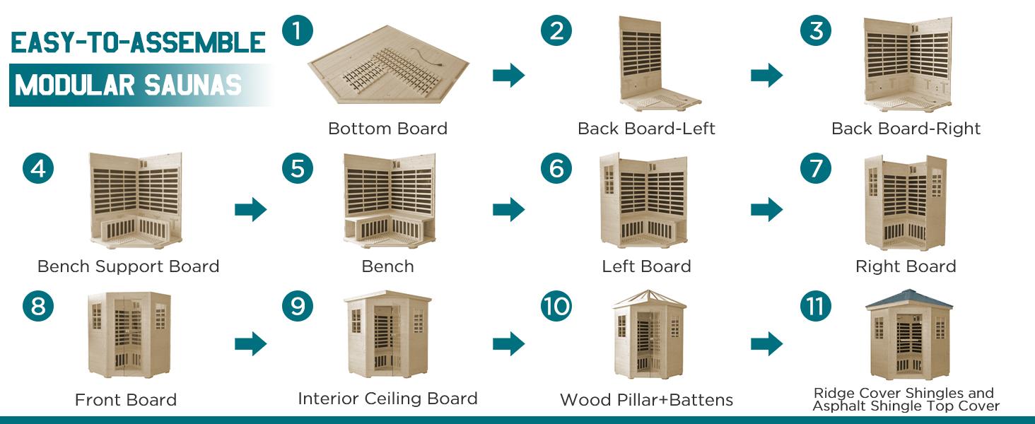 AMERLIFE Infrared Sauna for 1/2/4 Person, Low EMF 930W/110V&1463W/110V&2145W/110V Hemlock Wood Sauna with Tourmaline Foot Warmer, 7-Color Light Therapy, Salt Crystal Bricks, Easy Assembly AMERLIFE Infrared Sauna for 1/2/4 Person, Low EMF 930W/110V&1463W/110V&2145W/110V Hemlock Wood Sauna with Tourmaline Foot Warmer, 7-Color Light Therapy, Salt Crystal Bricks, Easy Assembly