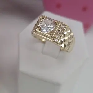 (R38)  mens ring 14k Goldplated plated elegant