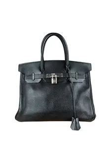 Pre-owned leather Shoulder Bags Hermes Birkin 30 Black Togo Handbag 2002