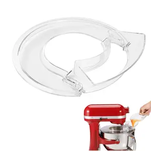 Pouring Shield for KitchenAid 4.5-5 Quart Mixers – Splash Guard Attachment-Accessory Compatible with Stainless Steel, Glass & Ceramic Bowls-KitchenAid Accessories and Attachments
