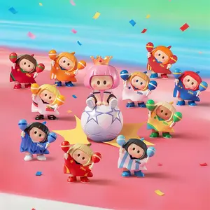 MINISO YOYO Sure Win Series Figure Blind Box Set – Soccer Edition, Cute Collectible Figurines, Perfect Gift for Football Fans, Adorable Desk Decor Featuring the Same Victory Pose in Different Team Jerseys!