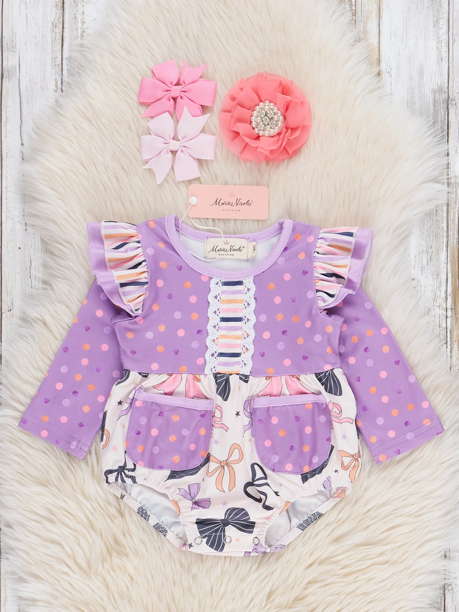 Boo La La Ruffle Bubble Romper