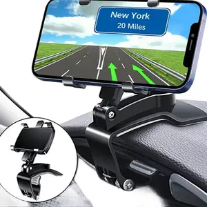 Multifunctional One-Hand Car Phone Holder with Clear GPS Display for Easy Navigation and Hands-Free Use