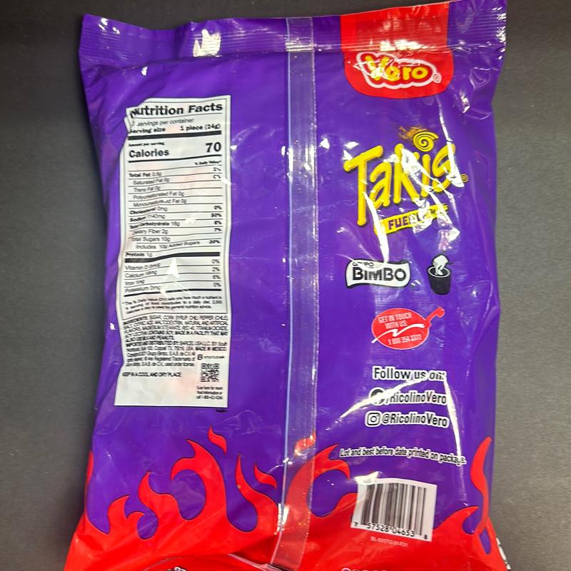 Takis - Fuego Lollipops 20pz, Chamoy Flavoring, 1lb Bag Candy