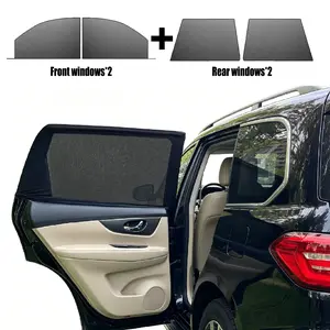 Car Window Mosquito Net, 4 Pack Anti-Insect Sunshade Privacy Mesh Screen, Side Window Curtain Compatible with Most Cars Full Coverage, Car Exterior Accessories fathersdaygiftideas