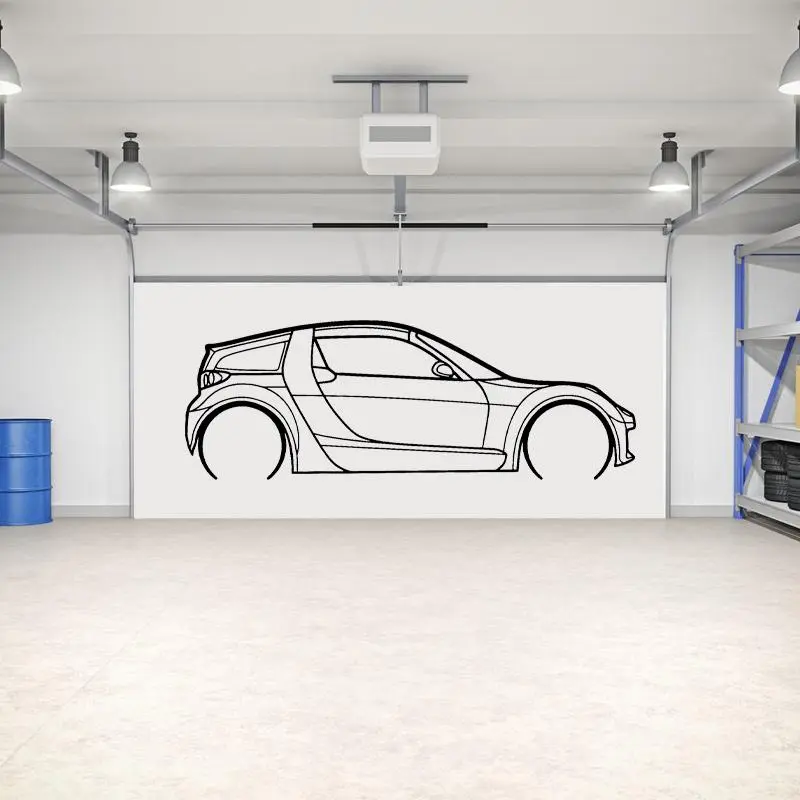 Car Silhouette Garage Car Beauty Shop Decoration Wall Sticker Automotive Service Vinyl Home Decor Room Bedroom Decals Mural AC09