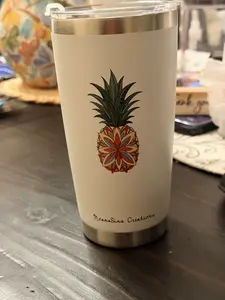 Pineapple Polynesia 20 oz Tumbler Water Bottle