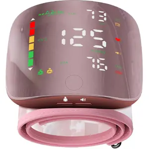 Wrist Blood Pressure Monitors for Home Use with Curved Screen, Rechargeable Bp Machine, One-Button Switch Voice and User, Easy to Use, 5.31-9.25inch Bp Cuff, with Storage Case Bp Monitor