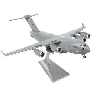 C-17 Globemaster III Diecast Airplane Model Kit - 1/200 with Stand, Harbor-Hickam AFB Transport, Military Aircraft (535th Airlift Squadron)