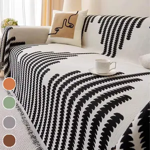 Geometric Pattern Sofa Cover, 1 Count Soft Comfortable Home Sofa Towel, Durable Sofa Protector for Living Room and Bedroom, Sofa Slipcover