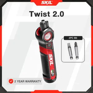 【Father's Day Gift 】Twist 2.0 rechargeable 4vscrewdriver with Pivoting Head, Torque Setting, USB-C Charging Cable & 2PC Bit Set