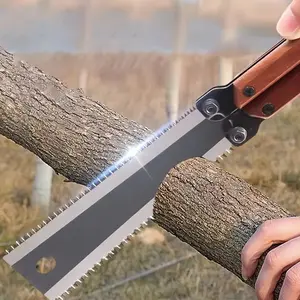OUDISI Folding Saw - Heavy Duty Hand Tool with SK5 Steel Blade, Ergonomic Handle, Compact Portability for Woodworking, Tree Trimming