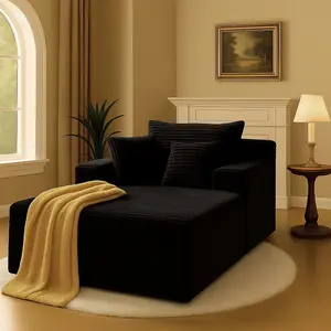 105”Modular Sectional Sofa with Deep Seat,Cloud Upholstered L-Shape Couch Wide Arms Corduroy Fabric High-Density Foam Chaise Lounge for Living Room No Assembly Required