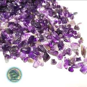 Amethyst Crystals Chips 4-9mm | Bulk Amethyst Chips, Natural Crushed Amethyst, Tumbled Amethyst, Resin art, Candles, Jewelry, Arts & Crafts