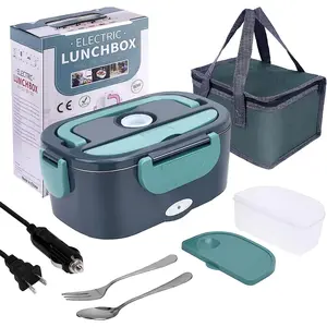 1.5 L 60W Electric Lunch Box Food Warmer Portable Food Heater for Car or Home - Leak Proof, Lunch Heating Microwave for Truckers OFENGIQ