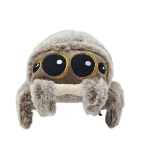 Soft Fluffy Spider Plush Toy Adorable Fuzzy Arachnid Stuffed Animal Bedroom Desk Decor Plush